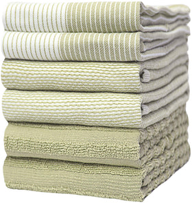 Bumble Towels flat towel texture for quick drying dishes and surfaces.