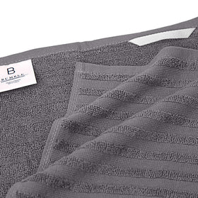 Bumble Towels hanging loop detail for easy organization and quick reach