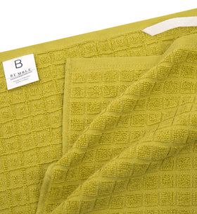 Bumble Towels hanging loop keeps towels within easy reach