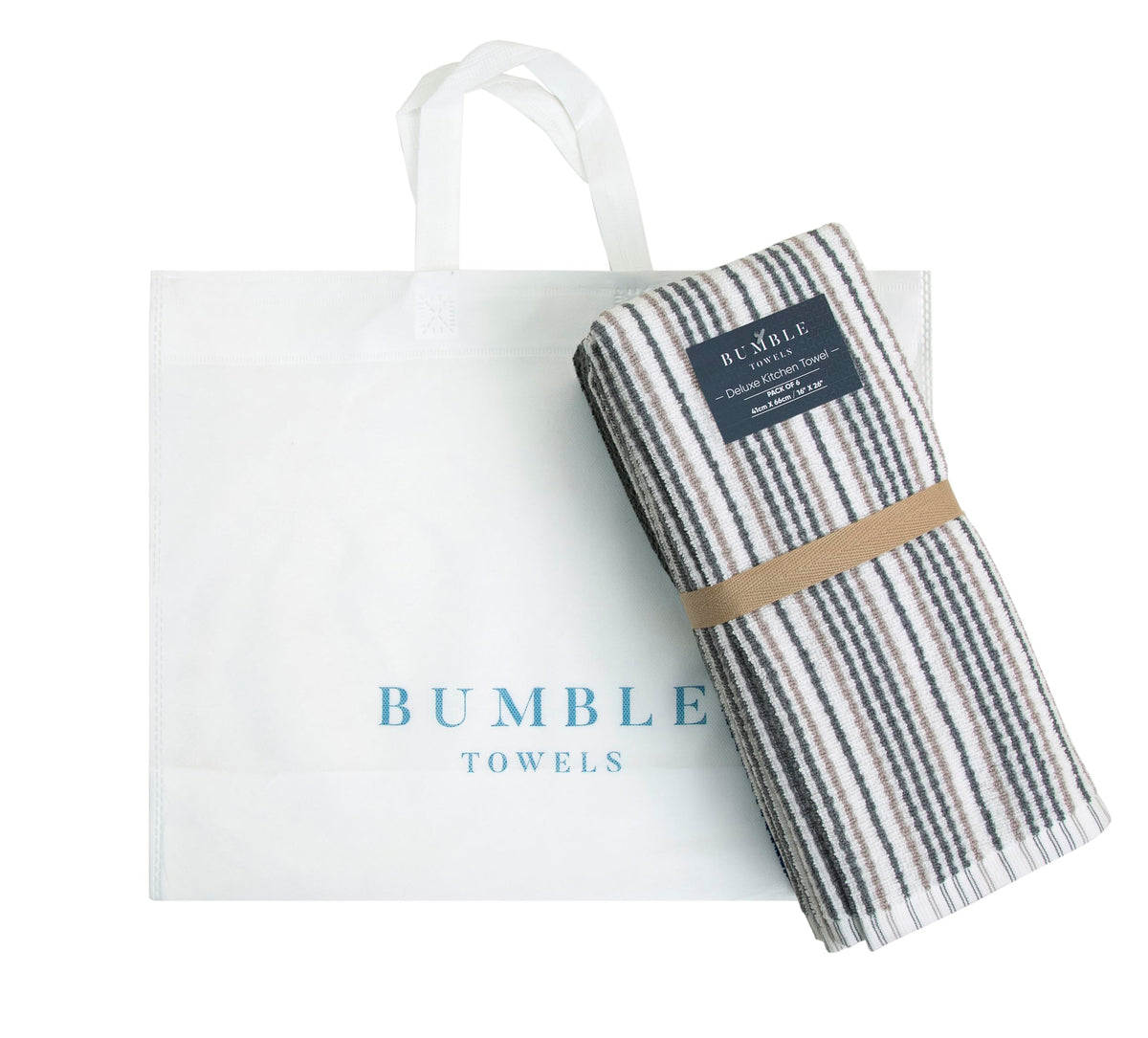 Bumble Towels six-pack provides ready replacements for busy cooking days.