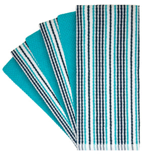 Closeup of Bumble Towels soft ring spun cotton texture and absorbency.