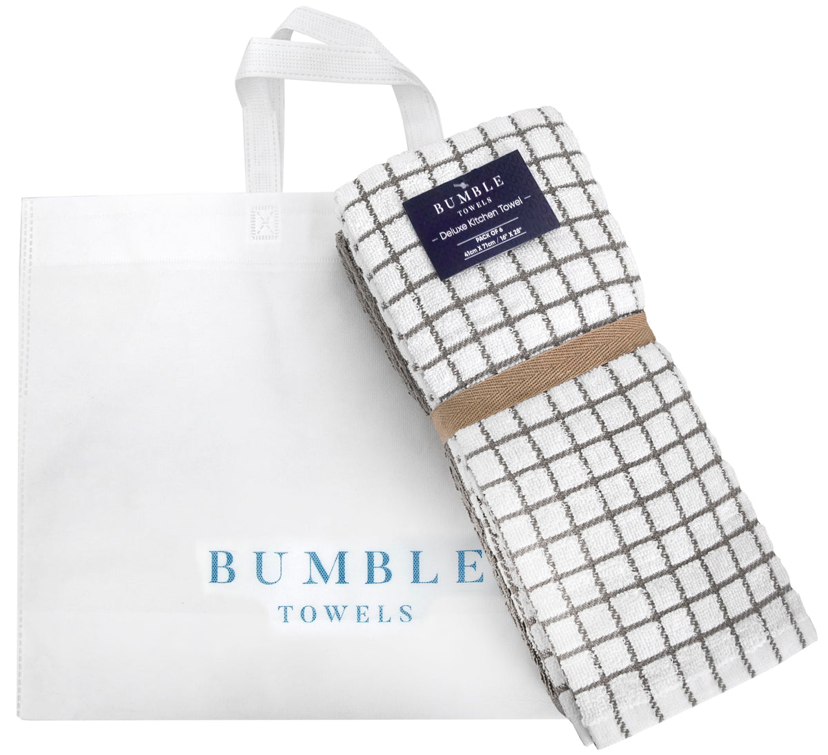 Bumble Kitchen Towels reusable choice reduces waste in the kitchen.