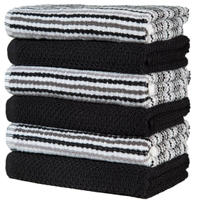 Bumble Towels popcorn stripe towels with bonus tote bag, ideal for gifts or travel.