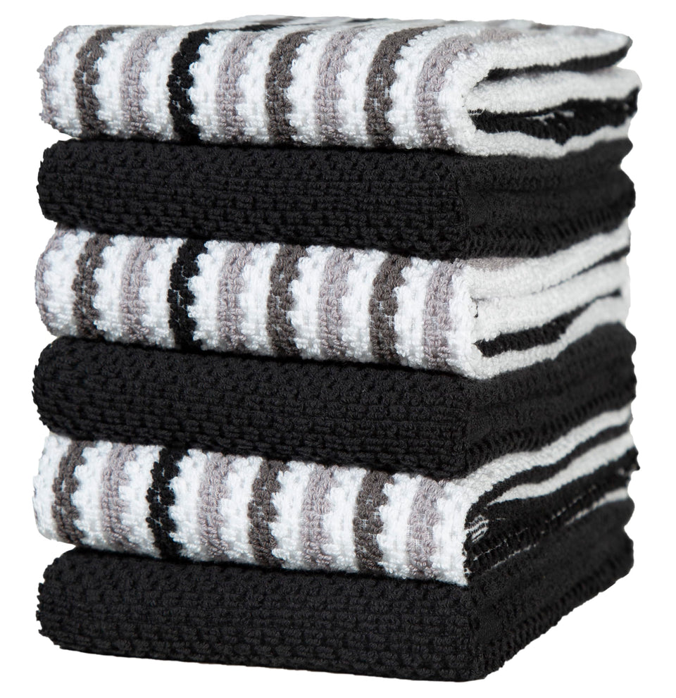 Bumble Towels premium kitchen towel, popcorn stripe, ideal for quick spill cleanup