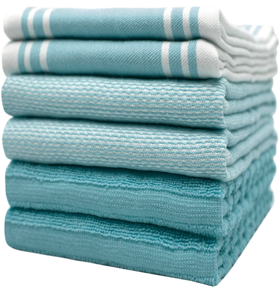Bumble Towels premium kitchen flat towel texture for quick dish drying.