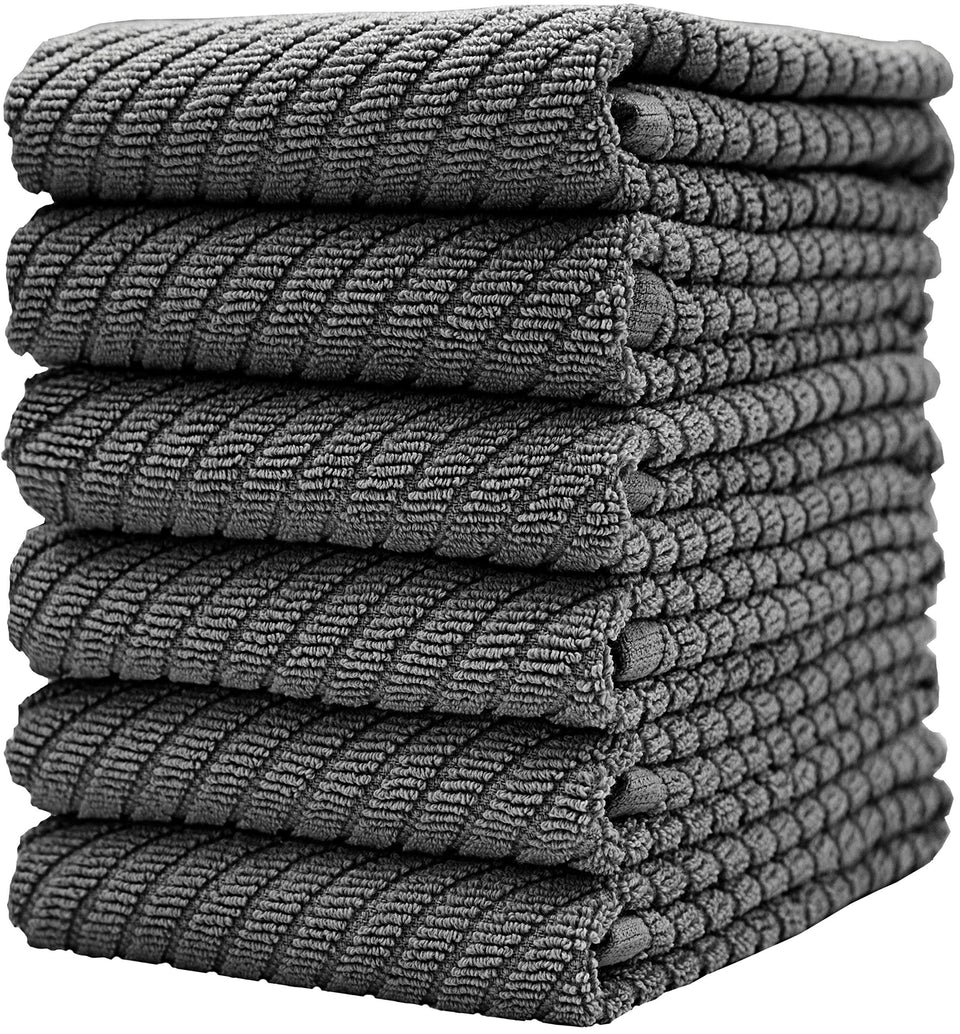 Bumble Towels premium kitchen towels with diagonal weave for quick absorption
