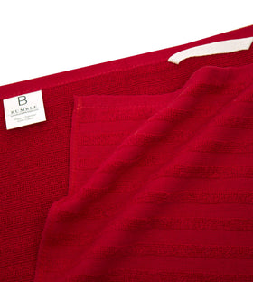Bumble Towels hanging loop photo shows easy air-drying and storage.