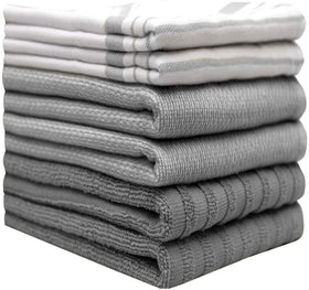 Bumble Towels terry kitchen towel soaking up spills efficiently.