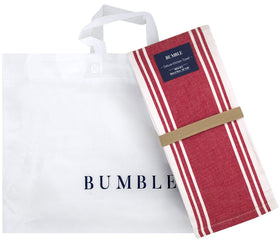Bumble Towels tote bag included image highlights gifting-ready packaging.