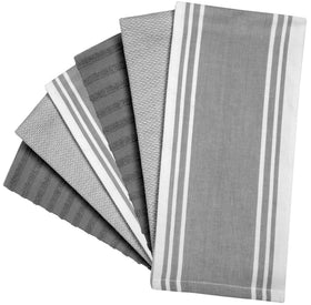 Bumble Towels six-pack dish towels with varied textures for multipurpose use.