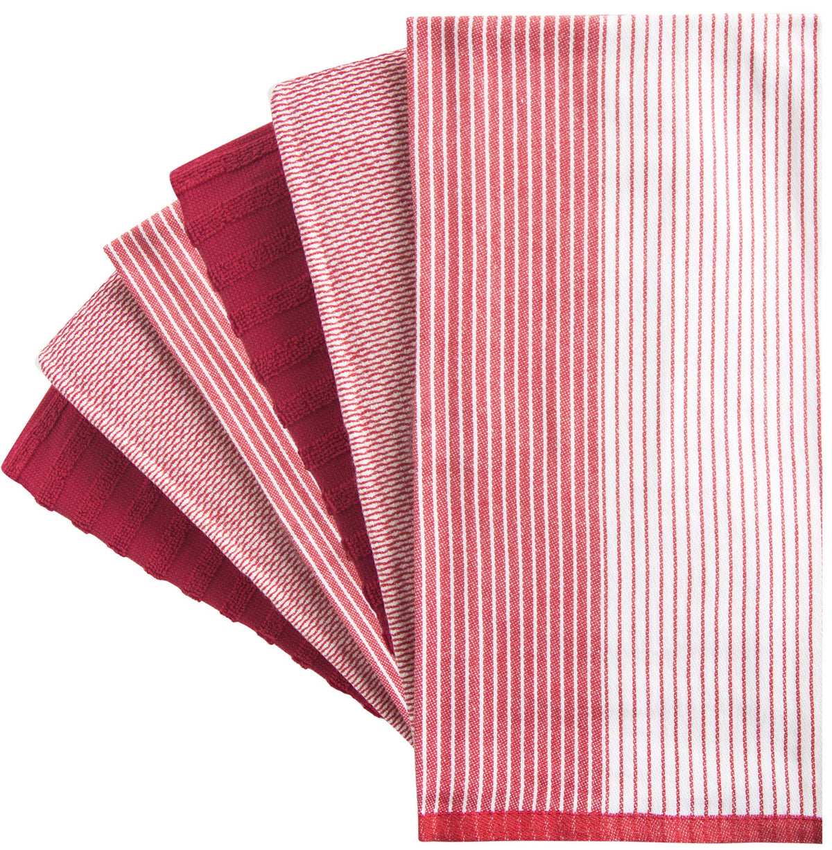 Bumble Towels six-pack display showing variety and durability.
