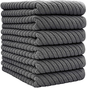 Bumble Towels six-pack grey kitchen towels ready for spills and messes