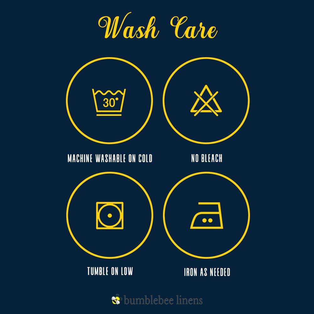 Bumblebee Linens folded napkins as elegant home accents with machine washable convenience