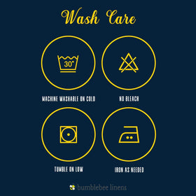 Bumblebee Linens folded napkins as elegant home accents with machine washable convenience