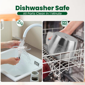 BUMET detachable design makes cleaning quick and easy after meals.