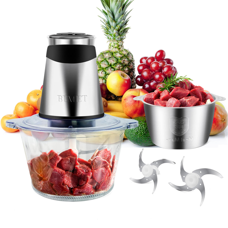 BUMET electric food processor 500W for quick daily chopping and mincing.
