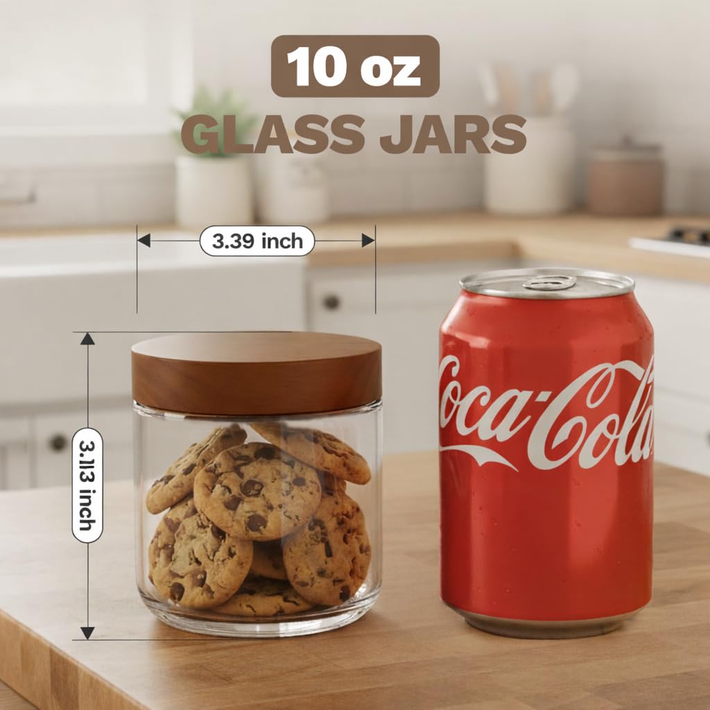 Bumobum glass jar stores coffee, tea, and spices neatly on the counter.