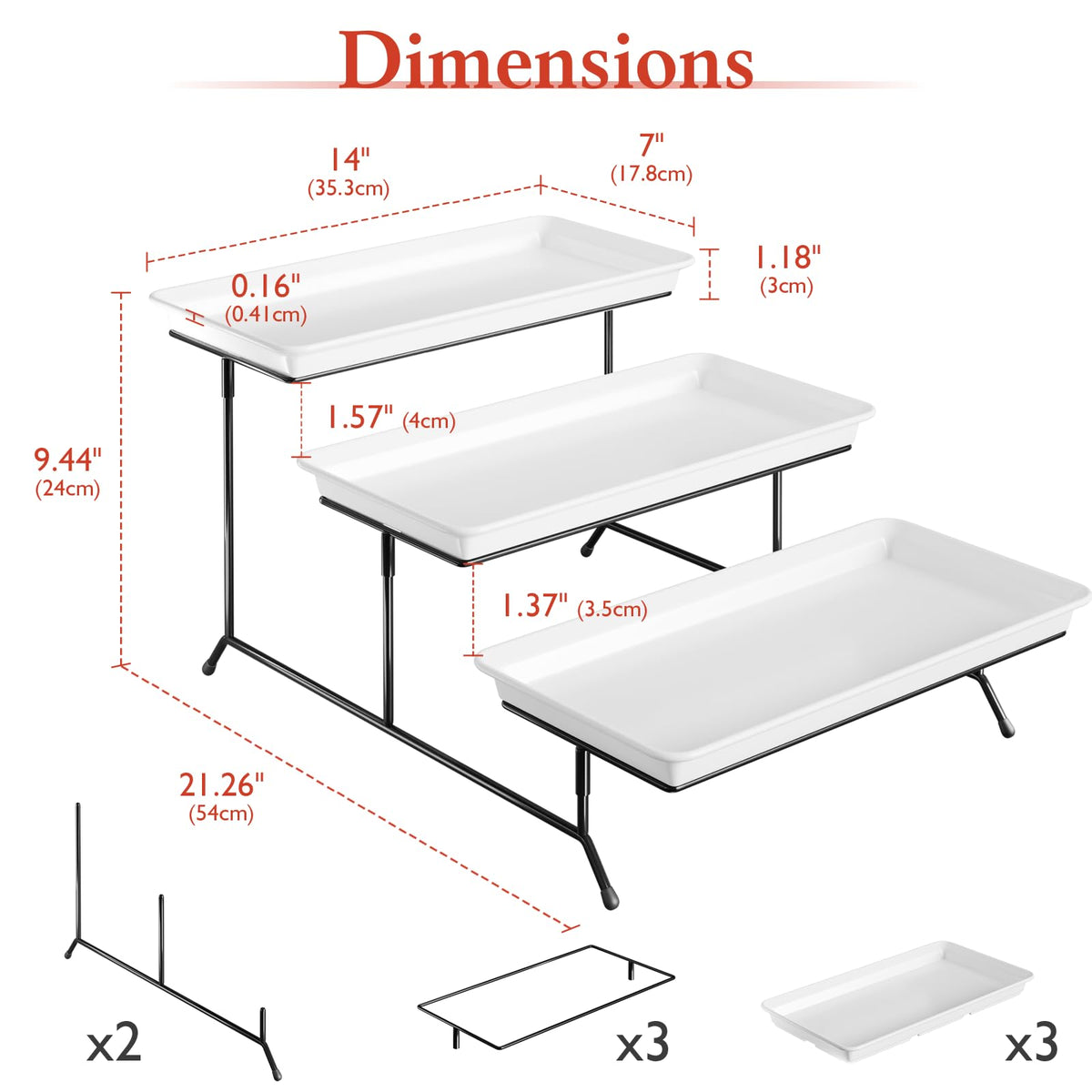 Bumusty 14-inch platter can be used separately for individual servings.
