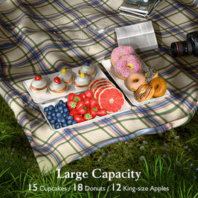Bumusty dessert tray set ideal for cupcakes and fruit at gatherings
