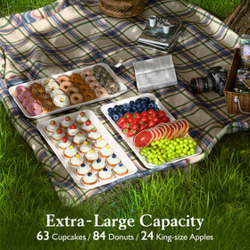 Bumusty sturdy tiered stand keeps plates stable from all sides.