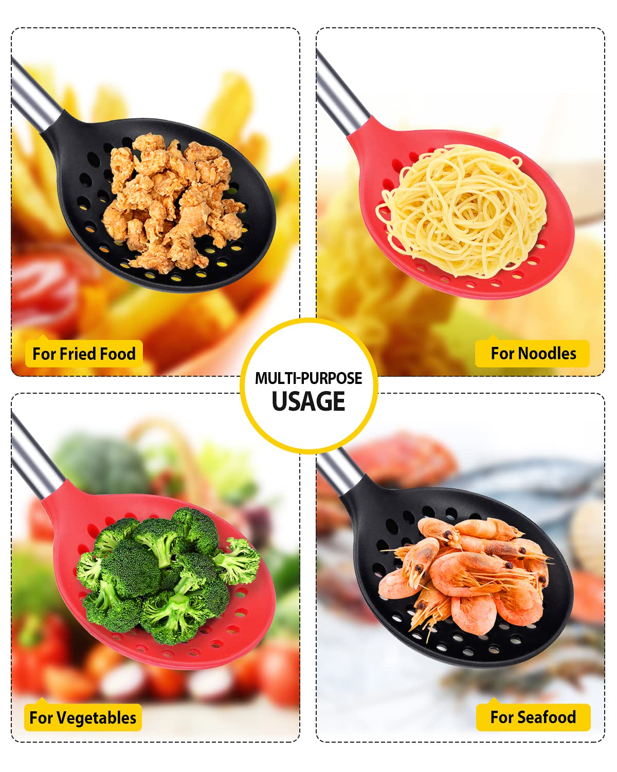 BundlePro two-tone spoons highlighting rust-resistant stainless steel core