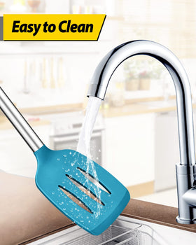 BundlePRO silicone heads resist scratches to protect nonstick surfaces