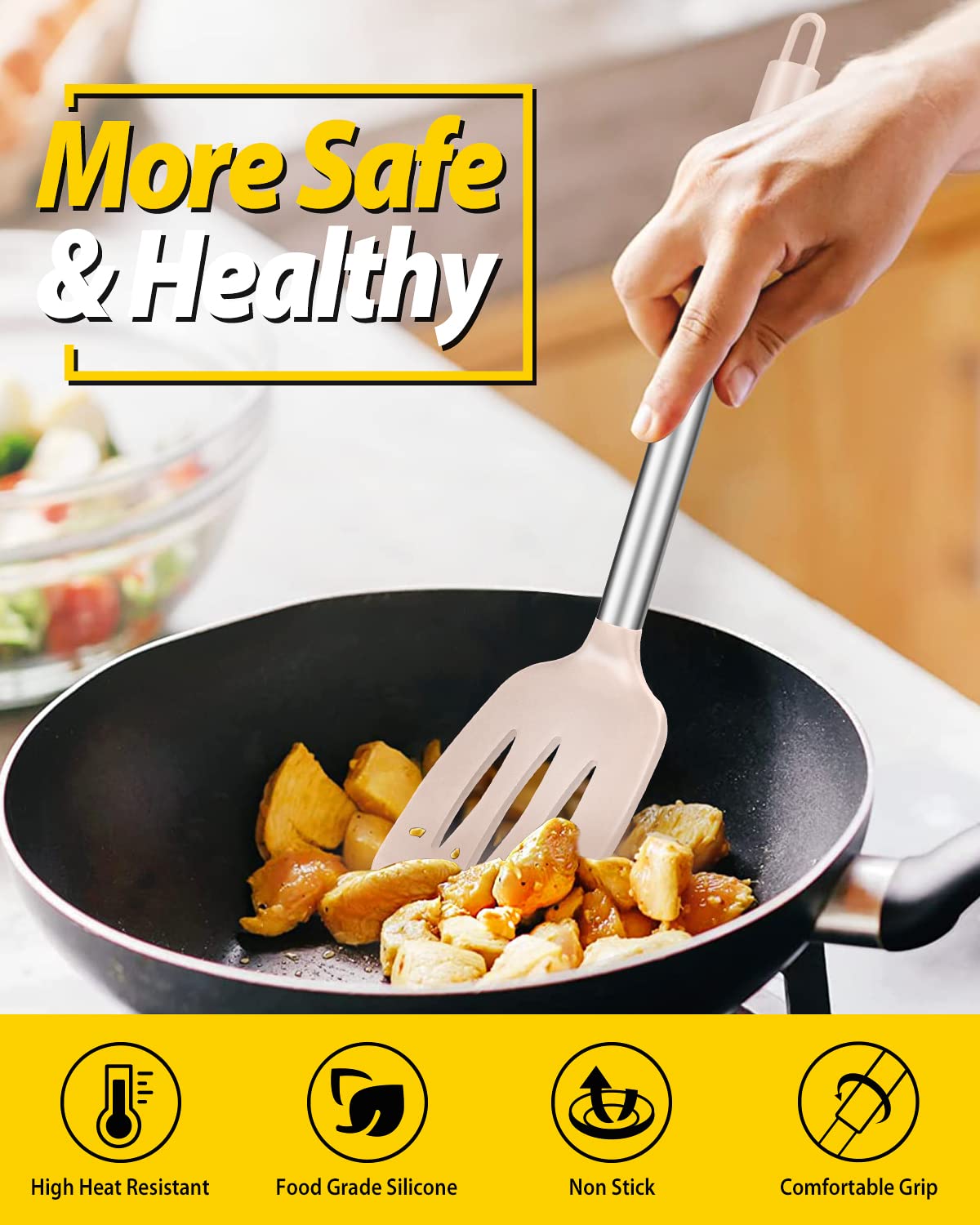 Bundlepro BPA-free kitchen utensils ensure safe everyday cooking