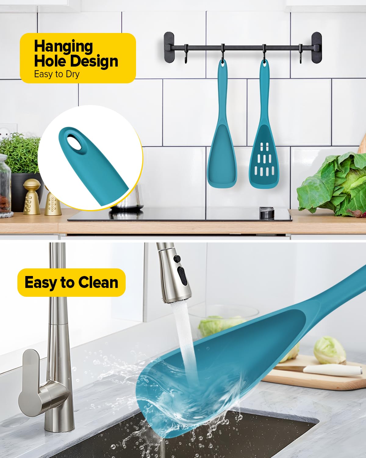 Bundlepro dishwasher-safe spoons for quick cleaning and low-maintenance use.