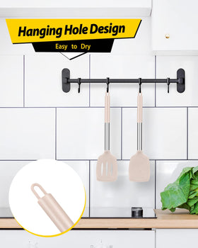Bundlepro easy-clean spatula with a round hanging hole for quick drying and storage