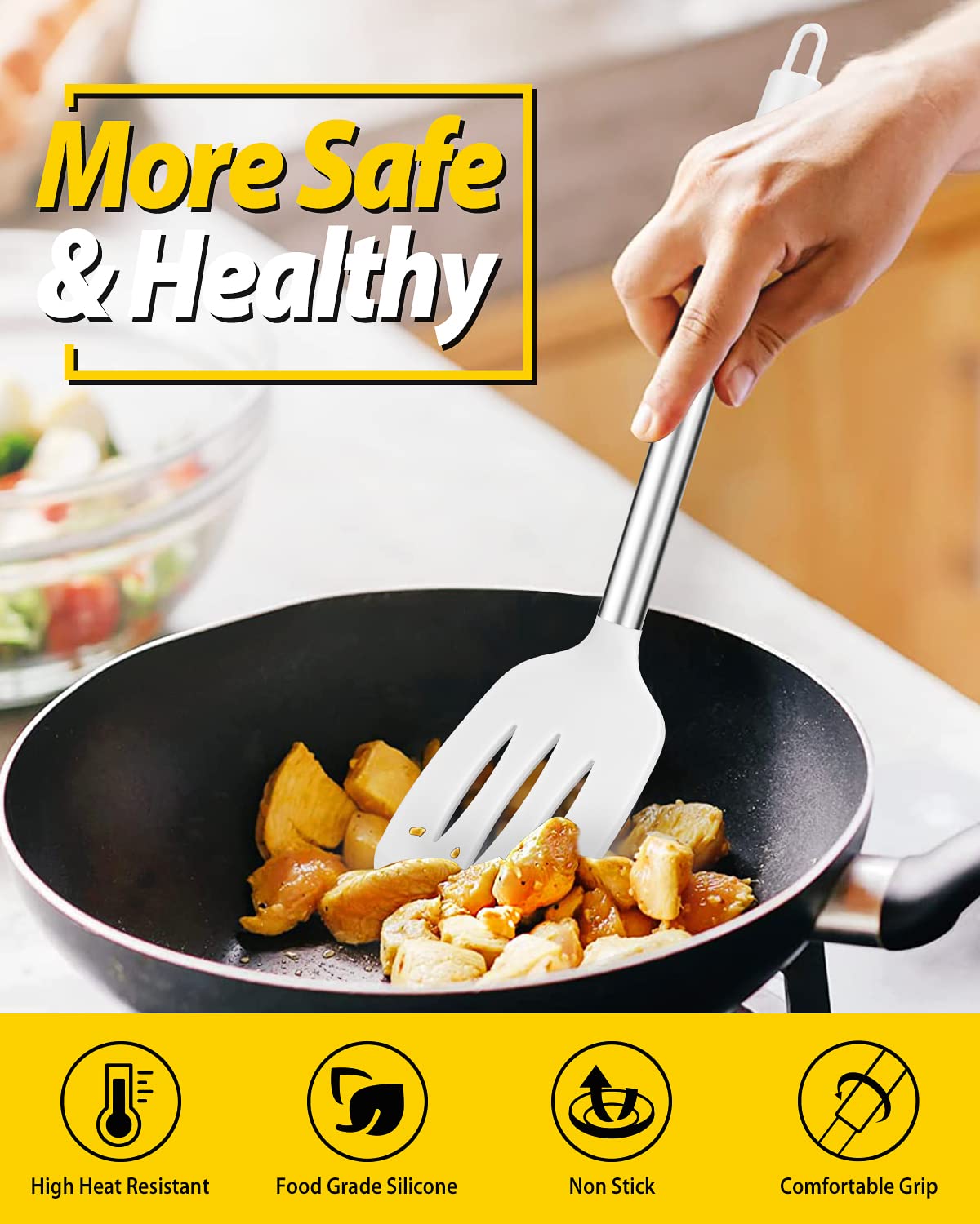 BundlePro easy‑clean spatula set helps quick cleanup