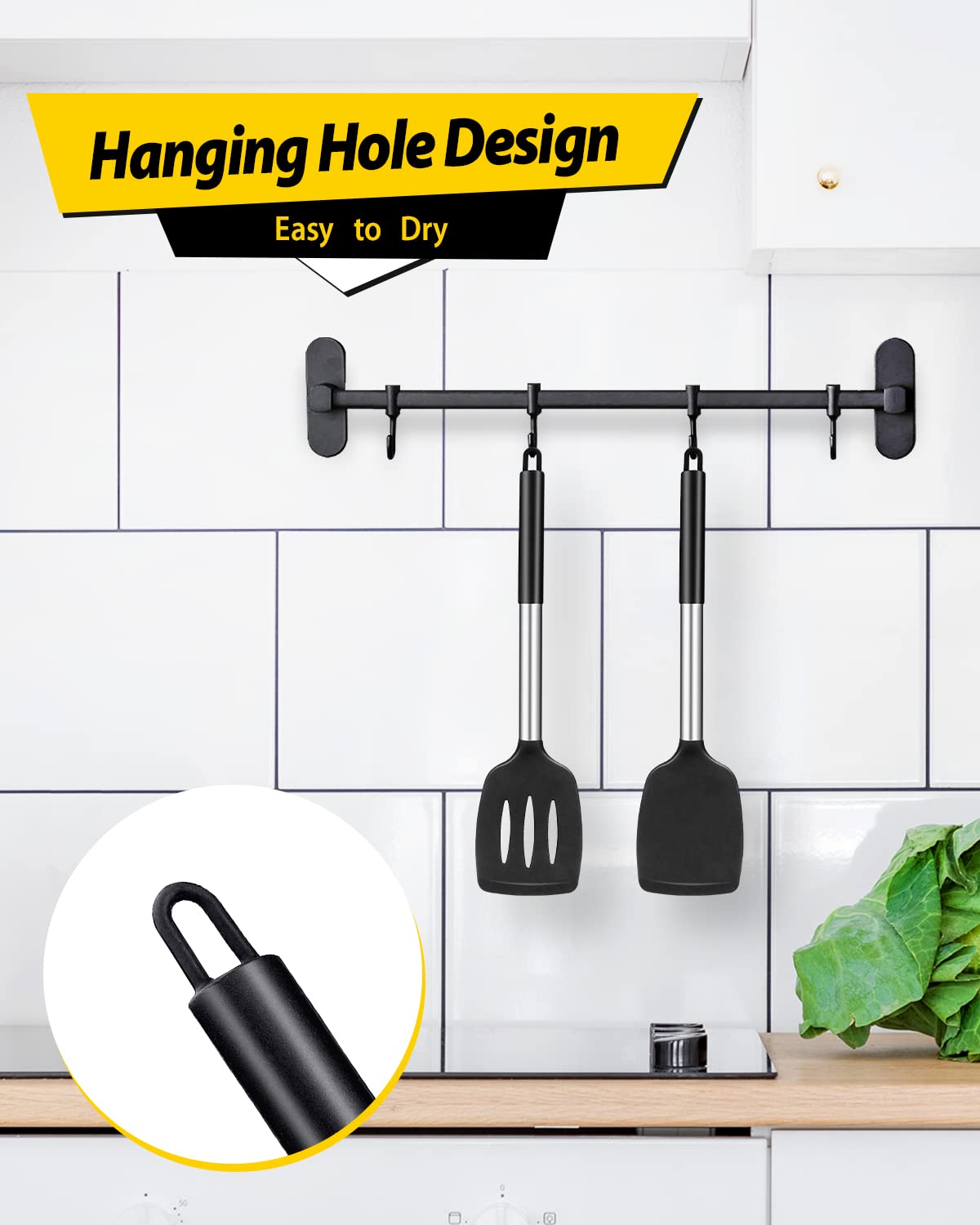 BUNDLEPRO easy-dry design with hanging hole, quick storage after cleanup.