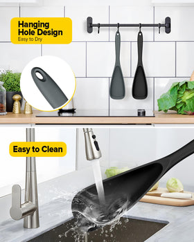 BUNDLEPRO heat-resistant spoon withstands 446°F without deforming.