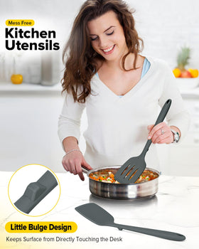 Bundlepro spatula heat resistant up to 446 F for high-heat tasks.