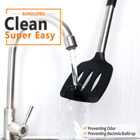 BundlePro heat-resistant handle stays cool while cooking.