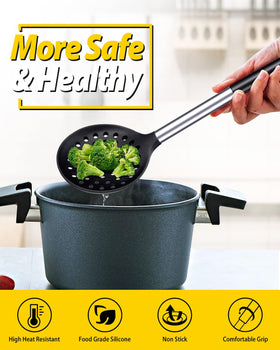 BundlePro anti-scald silicone handle for comfortable grip during cooking