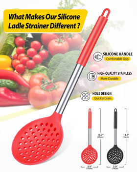 BundlePro set close-up shows heat-resistant silicone head protecting non-stick pans