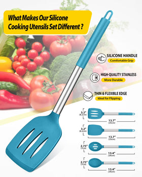 BundlePRO large solid spatulas ideal for flipping and mixing