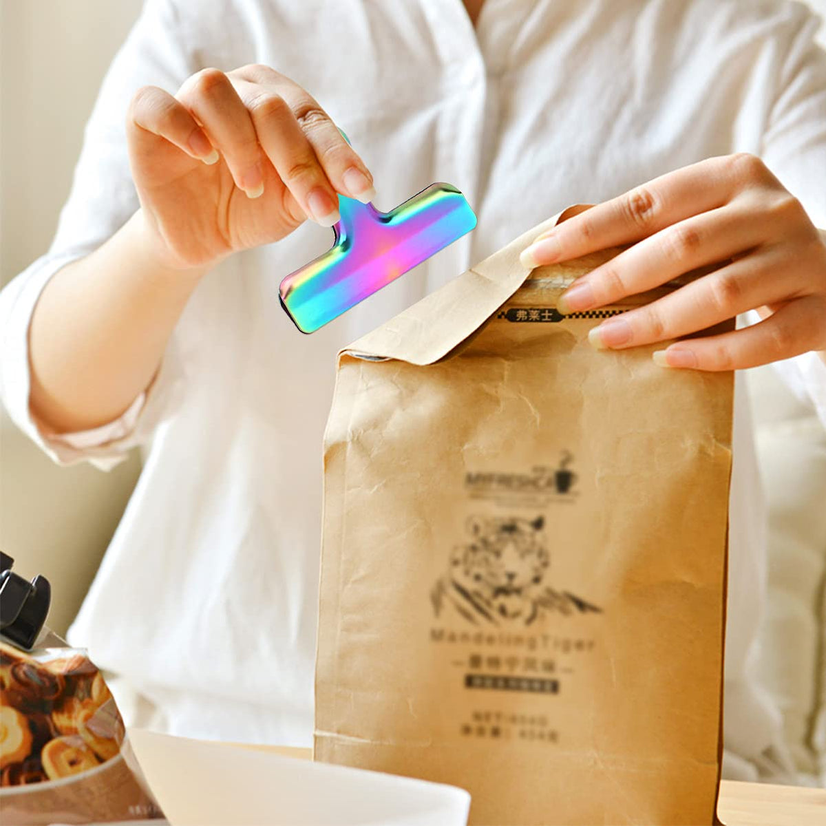 BundlePRO bag clips for kitchen and office tasks.