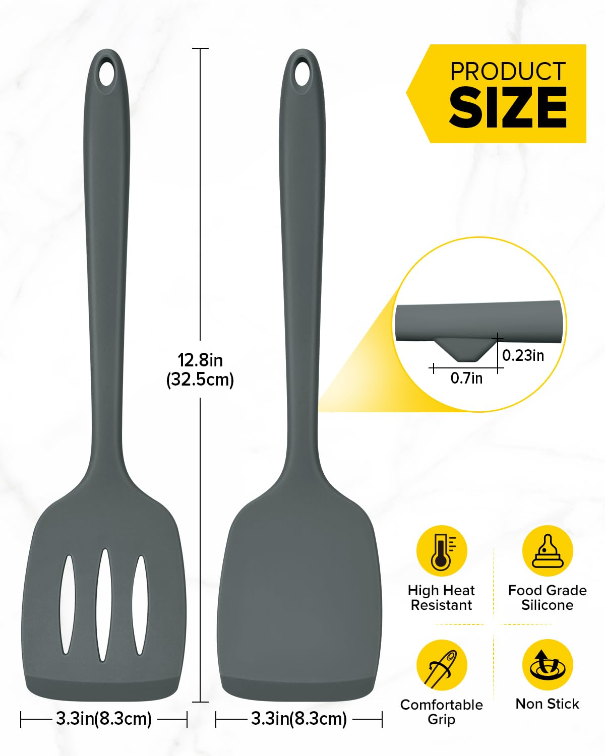 Bundlepro one-piece design spatula reduces rust and gaps.
