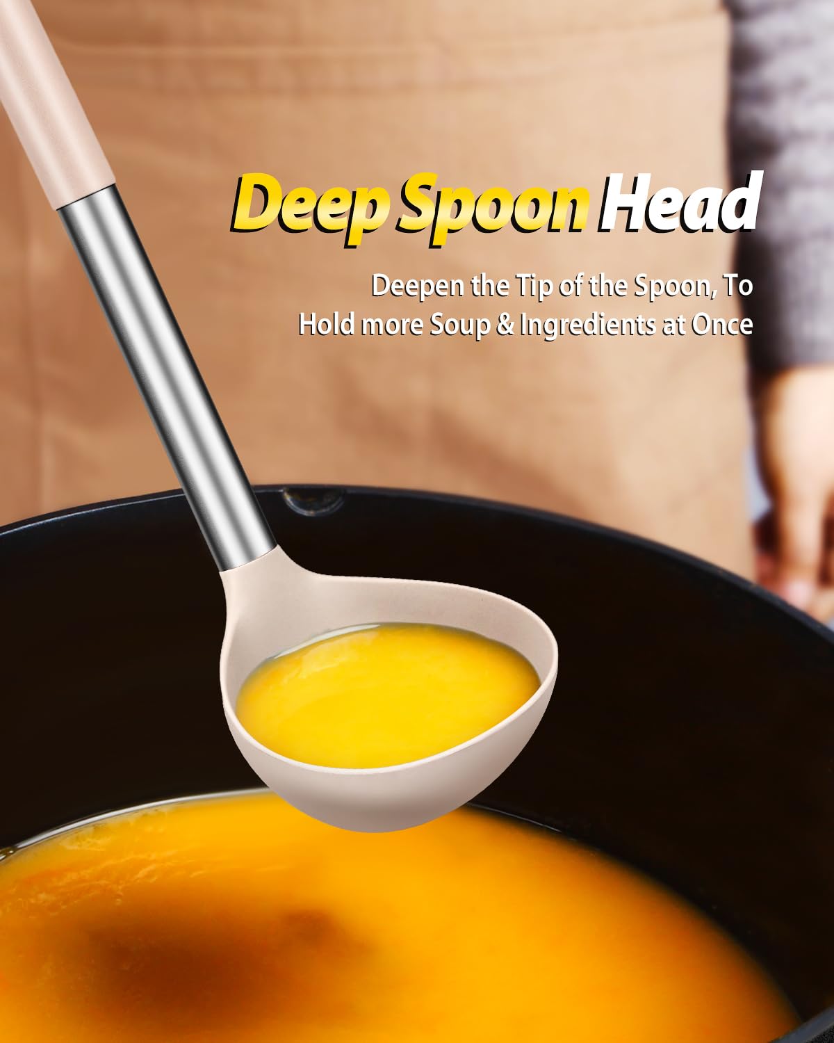 Bundlepro sawtooth-design-utensil helps pick up noodles with ease.