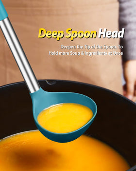 BundlePro ergonomic handle prevents heat transfer during cooking and stirring.