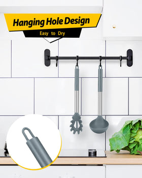 Bundlepro gray spoon and ladle are easy to clean after cooking