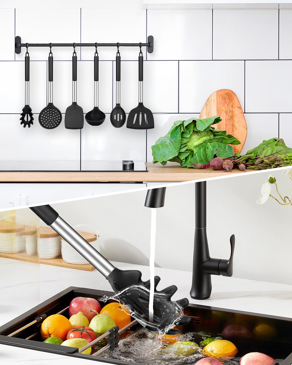 BundlePro pasta fork grips noodles securely for easy serving.