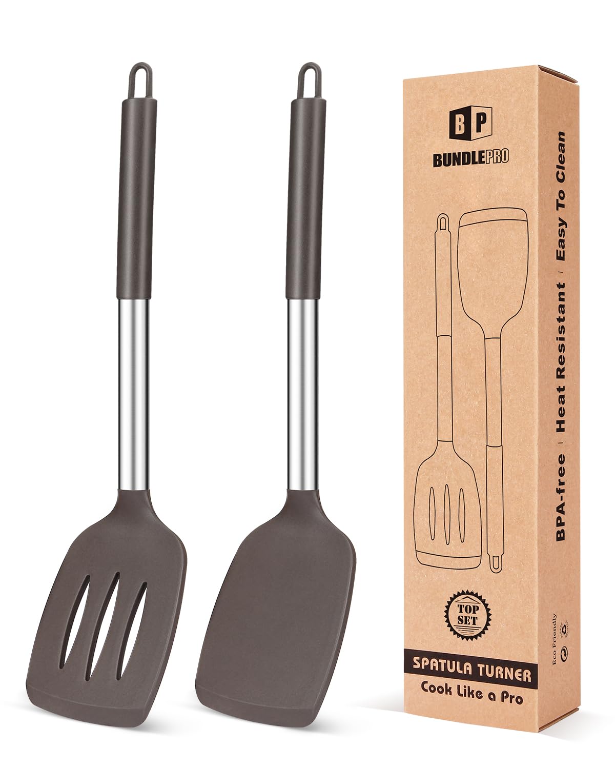Bundlepro silicone solid turner pack-2 for safe flipping and coating protection.