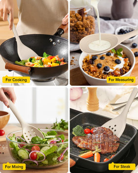 Bundlepro slotted spoon drains water quickly for clean serving