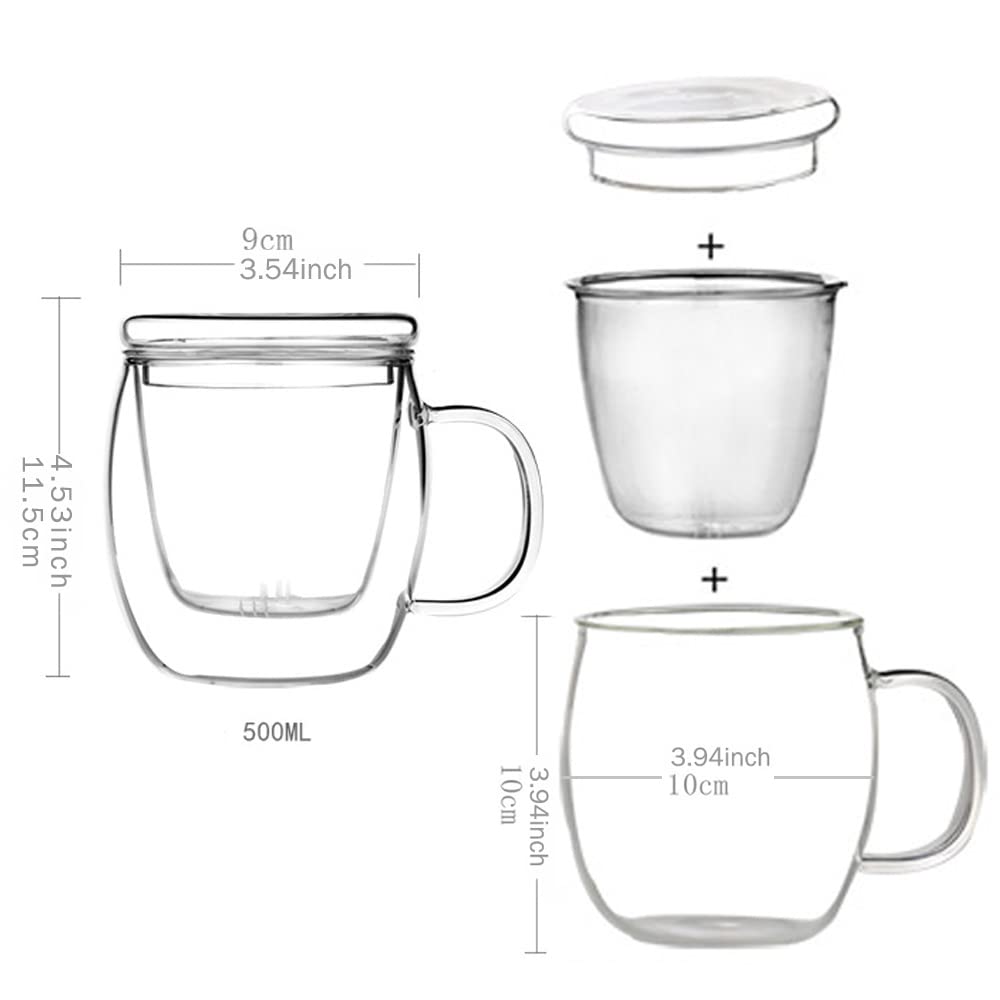 Bunhut transparent borosilicate glass showcases tea color and clarity.