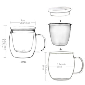 Bunhut transparent borosilicate glass showcases tea color and clarity.