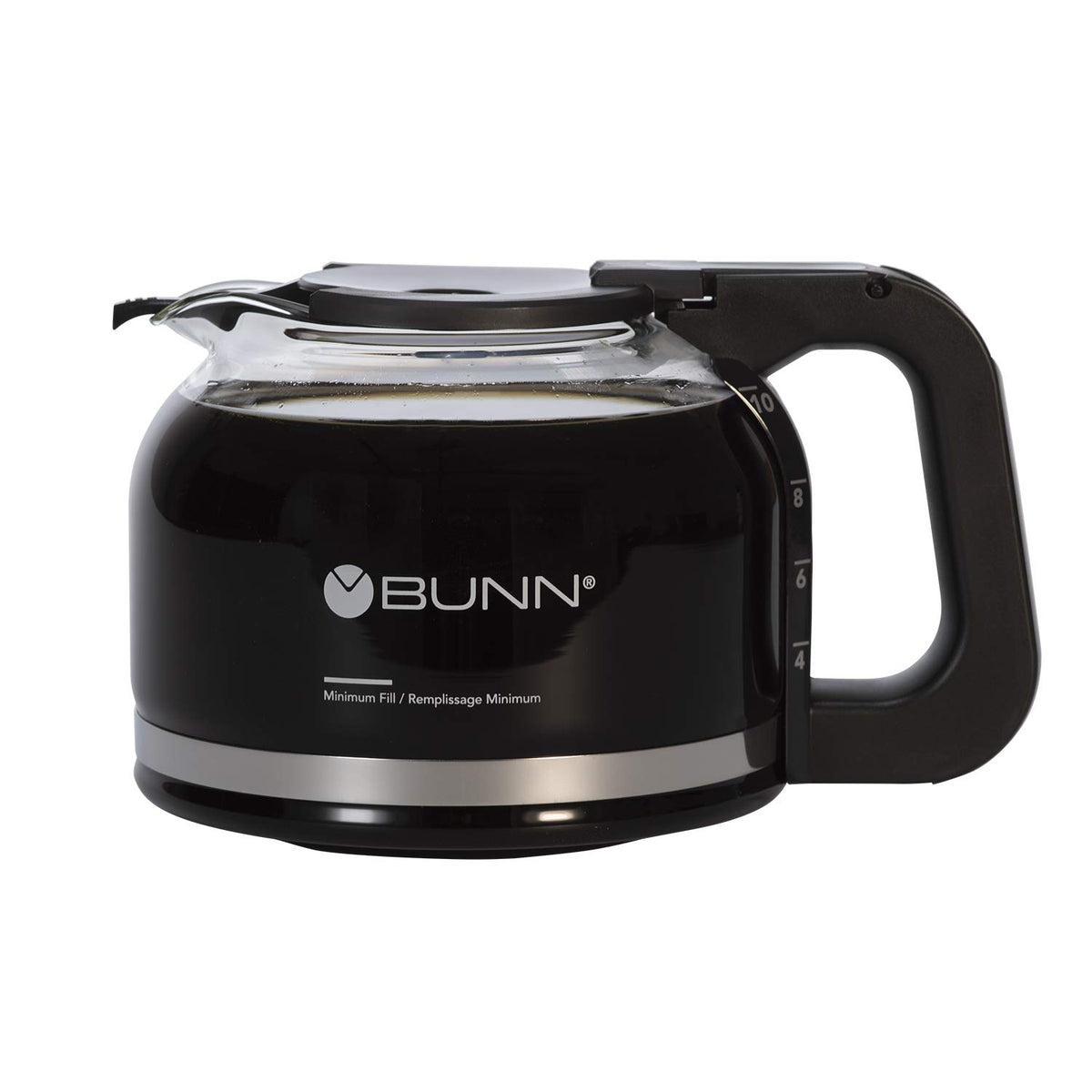 BUNN 10 Cup Drip-Free Carafe with arc spout guides coffee into the cup