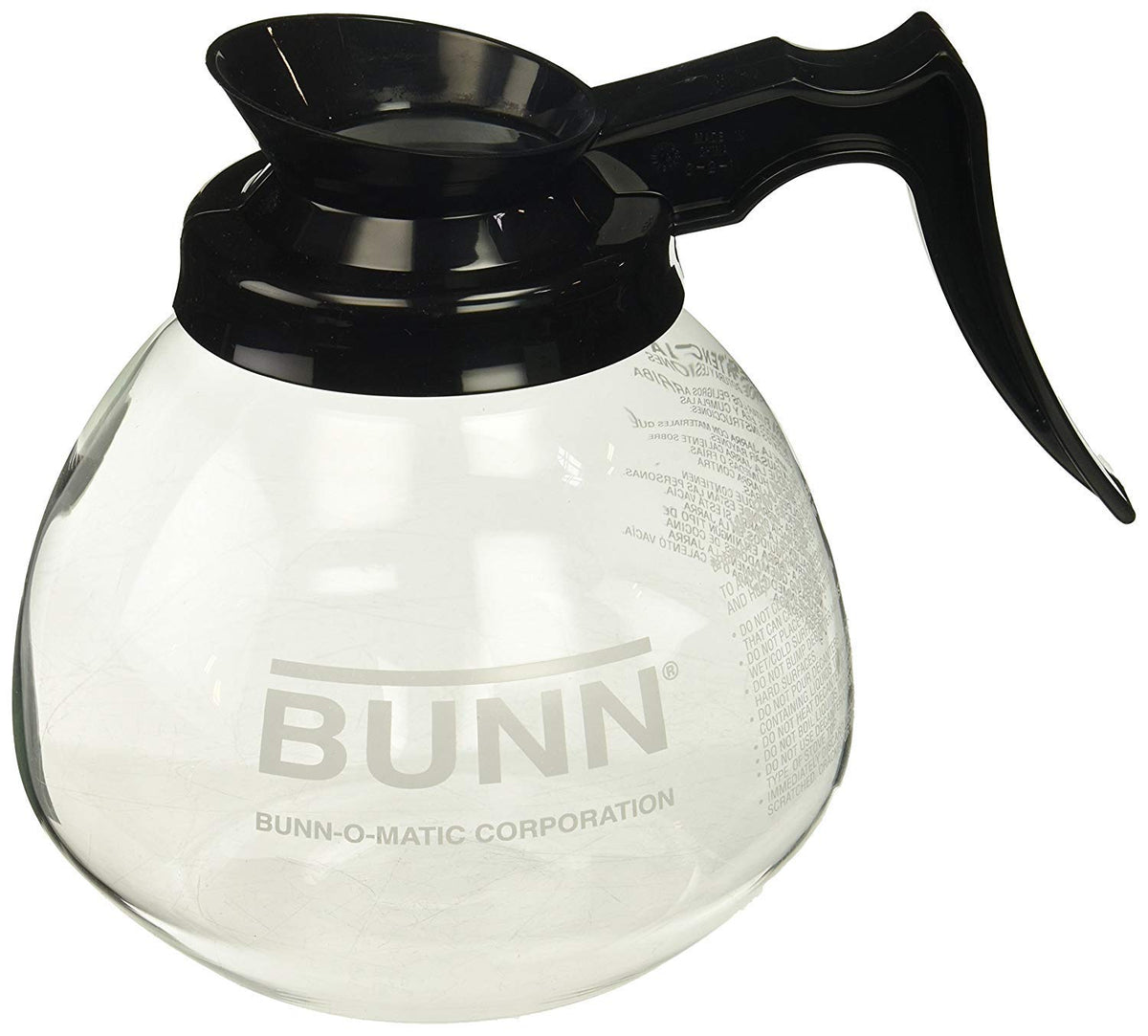 BUNN orange-decaf variant decanter easy identification and flavor separation at a glance.