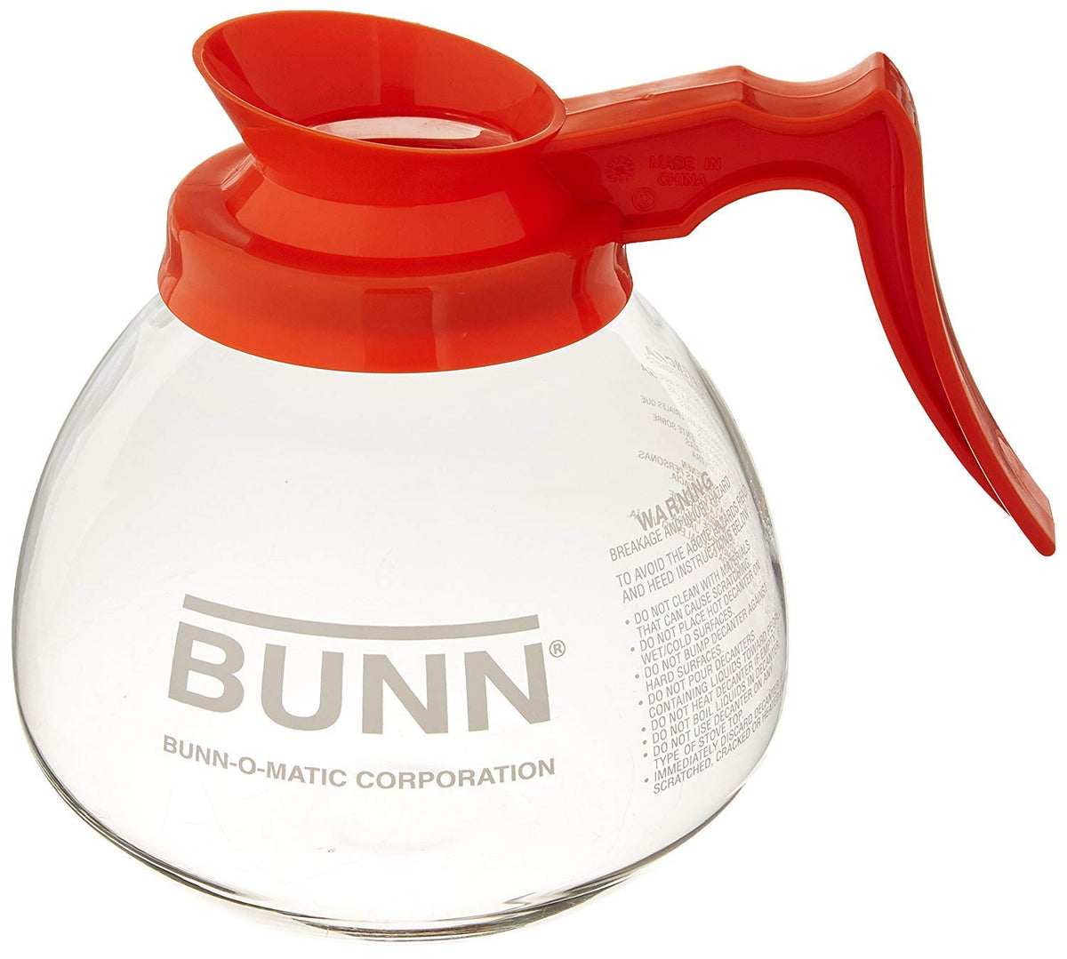 BUNN pouring-action capture illustrating comfortable grip and smooth flow during brew.